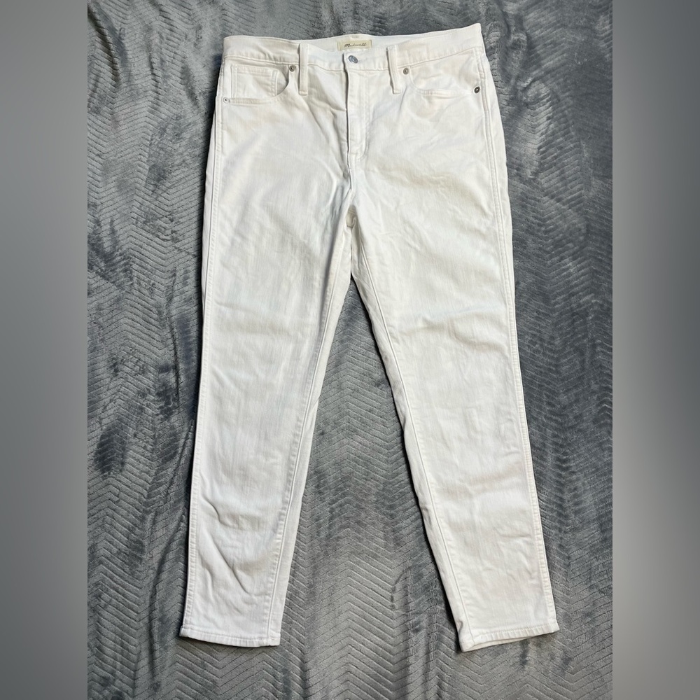 Madewell 10” High Rise Skinny Jeans White 32P